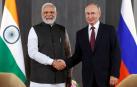Narendra Modi y Vladimir Putin, en Samarkanda