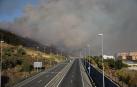 Fotos del incendio en el monte Ezkaba. /