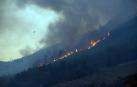 Fotos del incendio en el monte Ezkaba. /