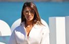 Pilar Rubio posa para los medios en el reciente Festival de Cine de San Sebastián