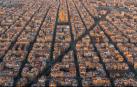 Vista aérea del barrio del Eixample de Barcelona