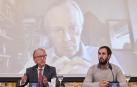 Desde la izda., Aladino Colín, presidente de Co.Ciudadana, y Luis Javier Fernández (InPactos). Detrás, Josep Piqué en videoconferencia