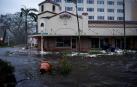 Calles anegadas en Florida por las consecuencias del huracán Ian