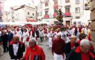 Imagen de la procesión de San Miguel que ha recorrido este jueves las principales calles de Corella