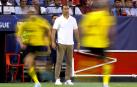 Julen Lopetegui dirige elc hoque del Sevilla contra elñ Borussia Dortmund