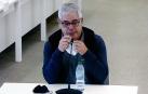 El acusado Francisco José Garzón Amo, maquinista del Alvia accidentado en 2013, durante el segundo día del juicio del accidente del Alvia, que se desarrolla en la Ciudad de la Cultura de Santiago de Compostela