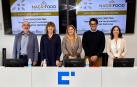 De izda a dcha
 
Javier Baztarrika, CEO Iniciativas Innovadoras,
Ana Ollo, Consejera de Relaciones Ciudadanas del Gobierno de Navarra,
Sandra Aguirre, Gerente de NAGRIFOOD,
Emanuele Zannini, Coordinador de Proyectos EU Protein2Food y SmartProtein, Universidad de Cork (Irlanda)
Cecilia Wolluschek - Directora de Proyectos NAGRIFOOD
