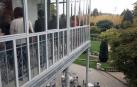 Inauguración de la nueva sede de la Oficina de Rehabilitación de Viviendas y Edificios (ORVE) de la Comarca de Pamplona, en la primera planta del Palacete del parque Uranga de Burlada