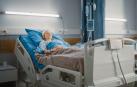 Una paciente en un hospital