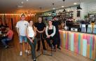 El equipo de la Macchiato Cooffe Shop, en la calle Iturrama