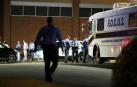 Agentes de Policía tras el tiroteo en la ciudad de Raleigh
