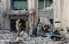 Escombros tras los ataques en Donetsk