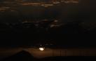 Imagen de la Higa de Monreal en el amanecer de este martes.
