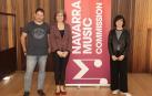 De izda a dcha: Fernando F. Garayoa, Rebeca Esnaola y Paula Noya