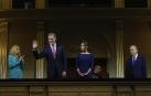 Los Reyes, este lunes, en el Teatro REal