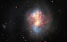 El telescopio James Webb ha vuelto a mostrar una imagen del universo, esta vez de IC 1623, un par de galaxias entrelazadas que interactúan