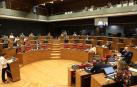 Pleno del Parlamento durante el monográfico contra la pobreza