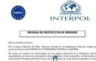 Correo electrónico fraudulento en el que se hacen pasar por la Interpol