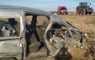 Estado del vehículo tras sufrir el accidente de tráfico en Corella