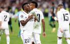 Vinicius celebra su gol ante el Celtic en Champions