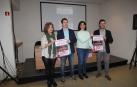 De izda. a dcha., Raquel Fernández, Joaquín Huerta, Merche Añón (edil de Cultura) y Álvaro Iborra