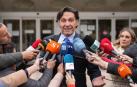 El actor Luis Lorenzo, Tras declarar en el Juzgado de Instrucción número 9 de Arganda del Rey junto a su pareja Arancha Suárez