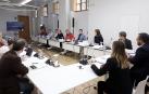 Imagen de la sesión de la Comisión, reunida en el Palacio de Navarra