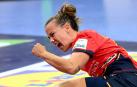 La española Silvia Arderius Martin celebra un gol