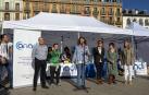 Imagen de los actos organizados por la Asociación Navarra de Diabetes (ANADI) en la plaza del Castillo de Pamplona con motivo del Día Mundial de la Diabetes.