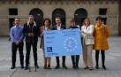 Por la izda: Eduardo Jiménez Izu (jefe de Servicio Jurídico de Derechos Sociales), Juan Larreta Casales (de Okupas motorizados), la consejera Mª Carmen Maeztu, Luis Campos Iturralde(Observatorio Realidad Social), Carmen Burgui Villanueva (CERMIN), Berta Enirque Cornago (Federación Navarra de Municipios y Concejos) e Itziar Cía Pino (Servicio de Impulso de derechos Sociales)