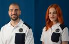 El ingeniero aeronáutico Pablo Álvarez Fernández (León, 1988) y la investigadora Sara García Alonso (León, 1989)