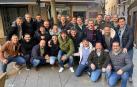 Imagen de varios integrantes del grupo Movember Tudela, con sus respectivos bigotes.