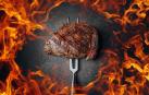 Un filete de carne a la brasa