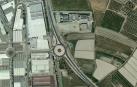 Imagen de la rotonda de acceso al polígono industrial desde la NA-134