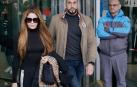 La cantante colombiana Shakira a su salida del Juzgado de primera instancia y familia número 18 de Barcelona tras firmar el acuerdo sobre la custodia de sus hijos que pactó con el futbolista Gerard Piqué tras su reciente separación