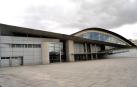 Vista del exterior de la ciudad deportiva de Tafalla