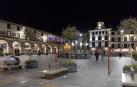 Vista nocturna de la Plaza de los Fueros de Tudela