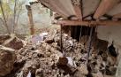 Imagen de la vivienda ubicada en el número 8 de la calle Cofrete de Tudela que se ha derrumbado.