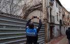 Imagen de la vivienda ubicada en el número 8 de la calle Cofrete de Tudela que se ha derrumbado.