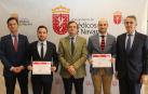 Desde la izda, Manuel Landecho, Julio César Moreno, Rafael Teijeira, Guillermo García y Enrique Ordieres