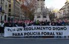 Concentración de policías forales este jueves en el Paseo de Sarasate