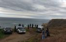 Guardia Civil en el entorno del Cabo Peñas, donde han aparecido los restos mortales de una persona en el mar