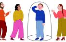Ilustración de cuatro personas