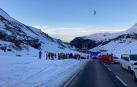 Operativo de rescate en la zona de la avalancha