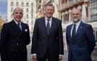 Javier Otero de Navascués (secretario general), Javier Fernández-Cid (presidente) e Ignacio Larriu (delegado en Navarra).
