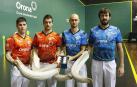 Los finalistas del Parejas de remonte: Larrañaga, Segurola, Goikoetxea V y Barrenetxea IV. Todos, guipuzcoanos