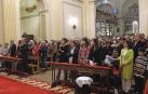 Unas 150 personas llenaron este domingo la capilla de San Fermín para la primera misa de la Escalera del recién estrenado 2023