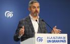 El vicesecretario de Economía del Partido Popular, Juan Bravo, en la una rueda de prensa de este lunes 2 de enero