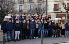 La quinta que este año alcanzará los 19 años de edad junto al alcalde y las encargadas de enseñar el zortziko.