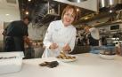 María José San Román, en la cocina